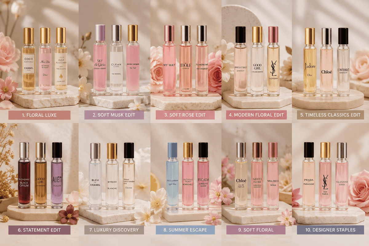 Womens Pocket Perfume Trios - Just Perfume