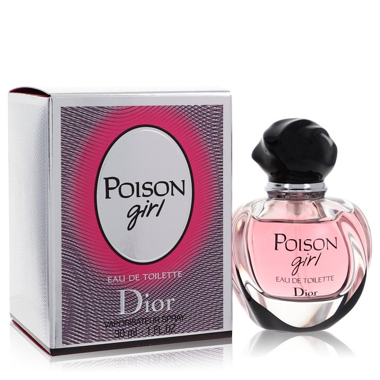 Dior Poison Girl perfume bottle and packaging on a white background