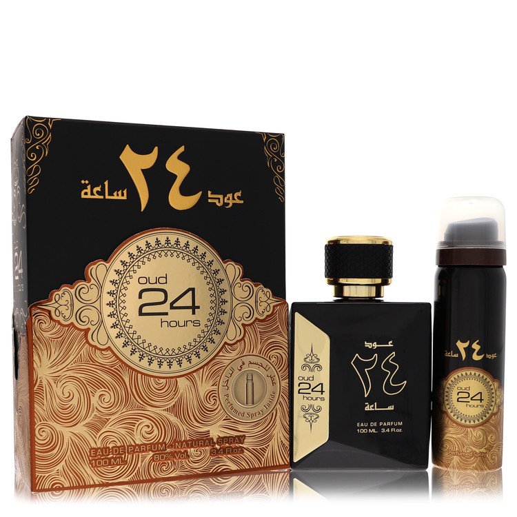 Ard Al Zaafaran Oud 24 Hours Cologne By Al Zaafaran Eau De Parfum Spray + 1.7oz Perfumed Spray (Unisex) - Just Perfume