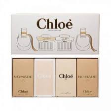 Chloe Ladies 4Pc Mini Collection Nomade Edt + Rose Tangerine + Chloe + Nomade Edp - Just Perfume