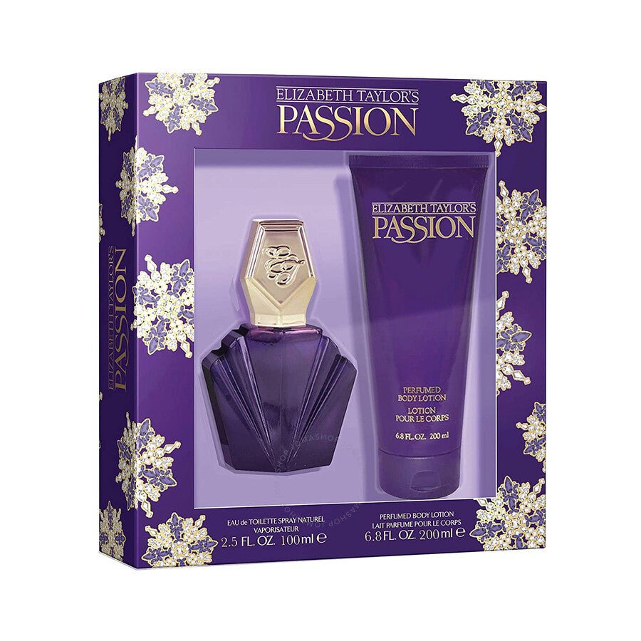 Elizabeth Taylor Passion 2pc Set 75ml EDT Spray & 200ml Body Lotion - Just Perfume