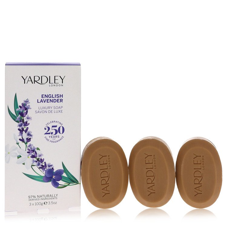English Lavender 3 x 3.5 oz by Yardley London - Soap for Women - Just Perfume