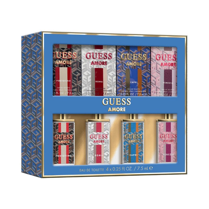 Guess Amore Mini Set Eau De Toilette (4 X 7.5ml) - Just Perfume