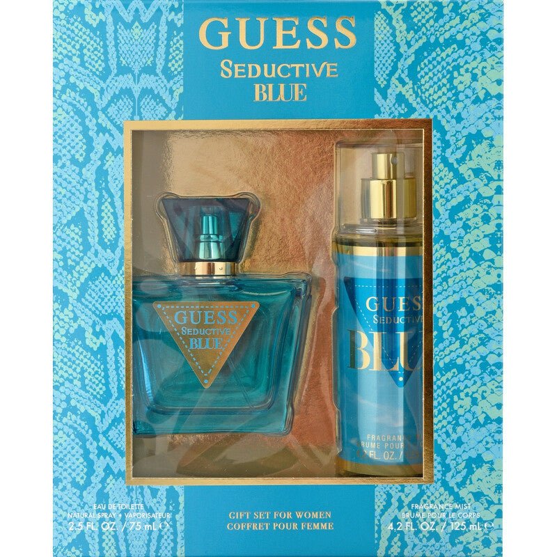 Guess Seductive Blue Woman Set (EDT 75ml + Frag Mist 125ml) - Just Perfume