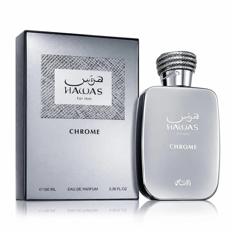 Hawas Chrome Cologne By Rasasi Eau De Parfum Spray - Just Perfume