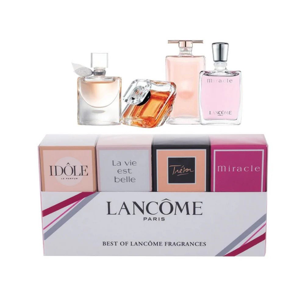 Lancome 4pc Mini Set Idole+ La Vie Est Belle + Tresor + Miracle - Just Perfume