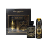 Lattafa Badee Al Oud 2 pcs Gift Set With 100ml EDP + 200ml Perfumed Spray Set  - Just Perfume
