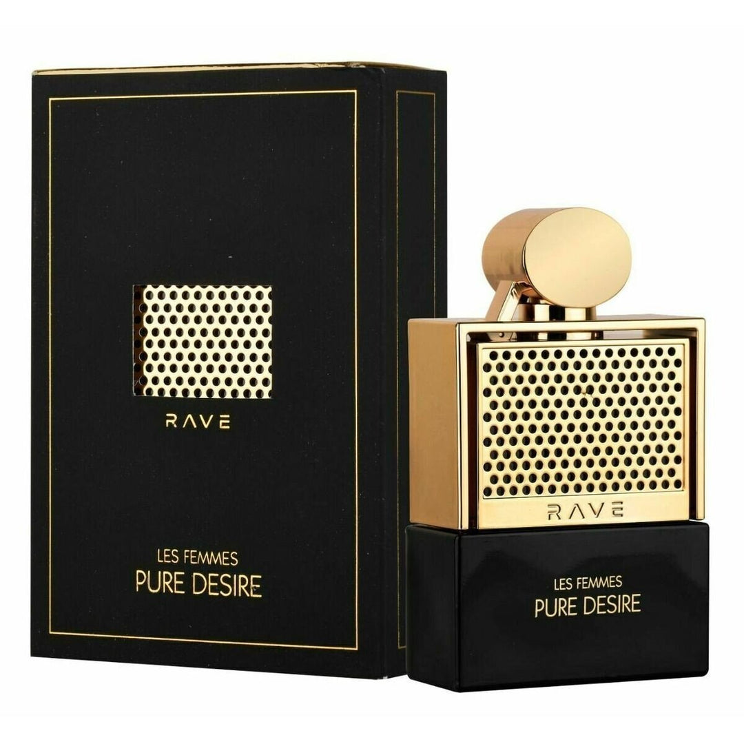 Lattafa Rave Pure Desire Gold Perfume By Lattafa Eau De Parfum Spray - Just Perfume