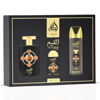 Lattafa Asad┬Á 3 pcs Gift Set   100ml EDP + 12ml Travel Spray + 100ml Shower Gel set  - Just Perfume