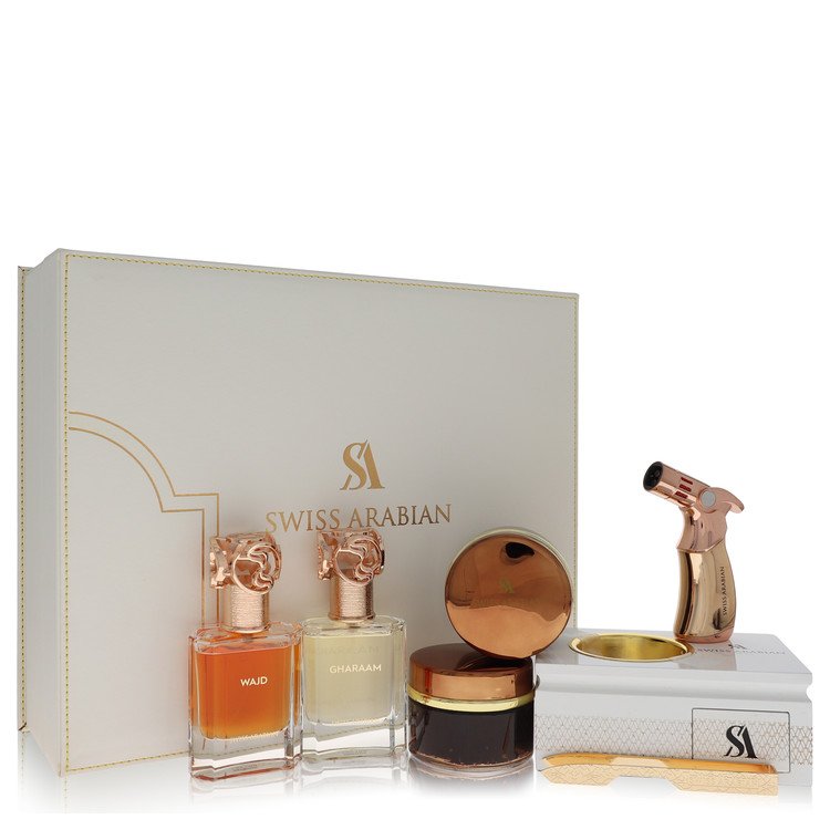 Swiss Arabian Bakhoor Dukhoon Al Haram Cologne By Swiss Arabian Gift Set - Just Perfume